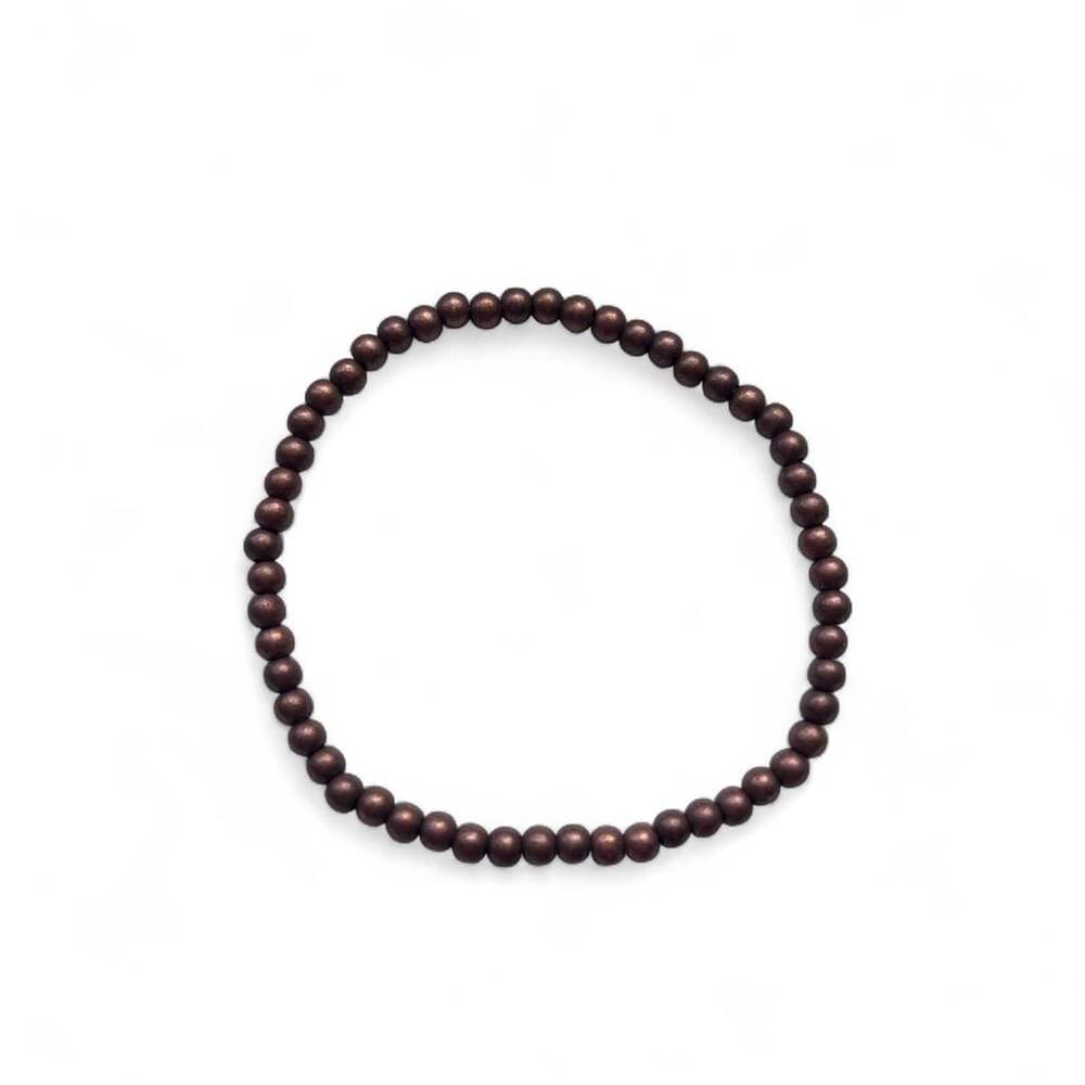 Handmade Copper Beaded Minimalist Stretch Bracelet